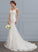 Grace Wedding Dresses Tulle Wedding Court Trumpet/Mermaid Train Dress V-neck