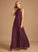 SplitFront Embellishment Silhouette Neckline Floor-Length A-Line Fabric Length HighNeck Lila A-Line/Princess Sleeveless Bridesmaid Dresses