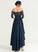 Off-the-Shoulder Ball-Gown/Princess Satin Sequins With Zaniyah Asymmetrical Prom Dresses
