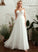 Wedding A-Line Dress Wedding Dresses Floor-Length V-neck Jocelynn