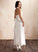 A-Line Wedding Ankle-Length Halter Dress Ruffle Chiffon With Wedding Dresses Campbell Bow(s)
