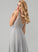 Sylvia Beading Floor-Length V-neck Chiffon Prom Dresses With Sequins A-Line