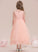 Anya With Organza Beading Junior Bridesmaid Dresses Neck A-Line Scoop Sequins Ankle-Length