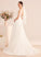 Train A-Line Wedding Lace Wedding Dresses With Dress Ellie V-neck Court