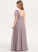 Annabella Chiffon A-Line Junior Bridesmaid Dresses One-Shoulder Floor-Length With Ruffle