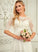 Scoop Neck Dress Caylee A-Line Beading Asymmetrical Wedding Dresses With Wedding Chiffon Sequins