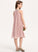 Sequins With Knee-Length Scoop Neck Beading Junior Bridesmaid Dresses A-Line Chiffon Ivy