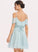 Silhouette Fabric CascadingRuffles A-Line Length Neckline V-neck Embellishment Short/Mini Maddison Floor Length A-Line/Princess Bridesmaid Dresses