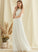 Lace Pockets With Neck A-Line Scoop Wedding Dresses Wedding Floor-Length Dress Mikaela Chiffon