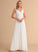 With Dress Chiffon A-Line Floor-Length V-neck Ruffle Jaylene Wedding Wedding Dresses