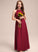 Scoop Floor-Length Chiffon A-Line Neck Mariyah Junior Bridesmaid Dresses