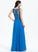 Lace A-Line Scoop Neck Prom Dresses Sequins With Karly Beading Chiffon Floor-Length