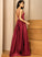V-neck Silhouette SplitFront A-Line Floor-Length Length Embellishment Fabric Pockets Neckline Kasey A-Line/Princess Bridesmaid Dresses