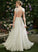 Cassidy Wedding Floor-Length Sequins Wedding Dresses Dress Illusion A-Line Lace With