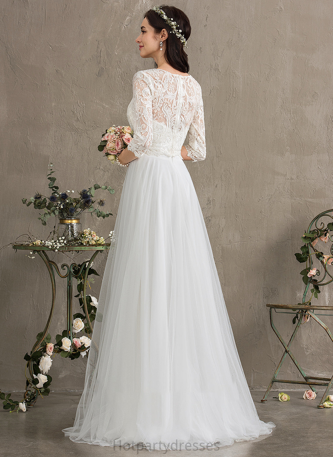 Floor-Length Wedding Sweetheart Tulle Wedding Dresses A-Line Dress Savanna