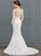 Train Crepe Wedding Haylie Stretch Wedding Dresses Illusion Trumpet/Mermaid Sweep Dress