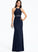Sheath/Column Floor-Length Prom Dresses Beading Sequins Chaya Neck Scoop Jersey With