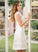 Wedding Dress Scoop Lexie Neck Knee-Length Wedding Dresses Lace A-Line