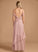 Ruffle Fabric V-neck Floor-Length Silhouette A-Line Neckline Embellishment Length Audrey Sleeveless Floor Length Bridesmaid Dresses