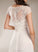 Kay Wedding V-neck Lace A-Line Asymmetrical Dress Wedding Dresses With