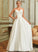Beading Train Sequins Ball-Gown/Princess Pockets With Stacy Satin Dress Wedding Lace V-neck Wedding Dresses Lace Sweep