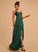 Lace Chiffon Floor-Length Beading Sequins With A-Line V-neck Prom Dresses Aurora