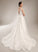 Bridget Chapel V-neck Ball-Gown/Princess Dress Wedding Wedding Dresses Train