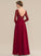 Floor-Length Lace Fabric Silhouette Neckline Straps A-Line Length ScoopNeck Natalie Spaghetti Staps Natural Waist Bridesmaid Dresses