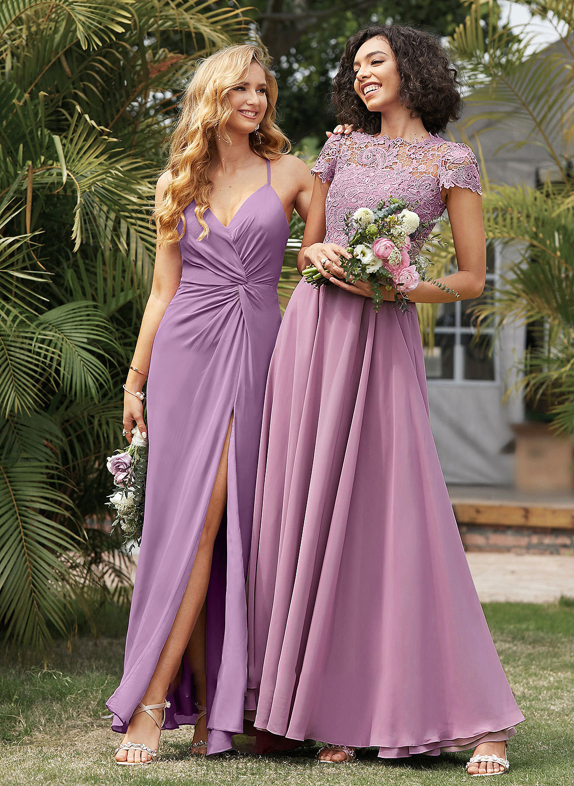 Silhouette Fabric A-Line Neckline Embellishment Length ScoopNeck Pockets Floor-Length Keira A-Line/Princess Sleeveless Bridesmaid Dresses