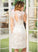 Wedding Dress Scoop Lexie Neck Knee-Length Wedding Dresses Lace A-Line