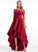 Sequins Asymmetrical ScoopNeck Embellishment Fabric Length A-Line Silhouette Neckline Zoie Halter A-Line/Princess Bridesmaid Dresses