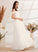 Floor-Length Sequins Parker Dress With Beading Wedding Wedding Dresses A-Line Off-the-Shoulder