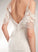 Chapel Beading Trumpet/Mermaid With Train Wedding Dresses Ally V-neck Dress Sequins Wedding
