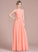 V-neck Ruffle Embellishment Straps Fabric Length Floor-Length Neckline Kyla A-Line/Princess Floor Length Natural Waist Bridesmaid Dresses