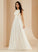 Sweep Wedding Lace Dress With Train Sequins Wedding Dresses Mariah A-Line