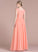 V-neck Ruffle Embellishment Straps Fabric Length Floor-Length Neckline Kyla A-Line/Princess Floor Length Natural Waist Bridesmaid Dresses
