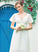 Empire Mckinley Chiffon Pleated Beading Floor-Length Dress With Wedding Wedding Dresses V-neck
