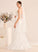 Dress V-neck Hannah Wedding Dresses Wedding Sequins Train A-Line With Court