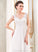 Averi Sweep V-neck Dress Sequins A-Line Lace Beading Train Wedding Dresses With Wedding Chiffon