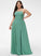 A-Line Prom Dresses Neckline Split Pockets Penny With Floor-Length Square Front Chiffon