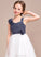 Sweetheart A-Line Chiffon Tulle Junior Bridesmaid Dresses Kathleen Ruffle Flower(s) With Floor-Length