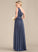 A-Line Silhouette Length Asymmetrical Neckline CascadingRuffles Embellishment One-Shoulder Fabric Dayami Sleeveless Natural Waist Bridesmaid Dresses
