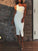 Homecoming Dresses Giselle One Shoulder Ruched Slit Front Sheath CD11633