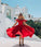 Rosemary Homecoming Dresses Red Off The Shoulder Party Dress CD14054