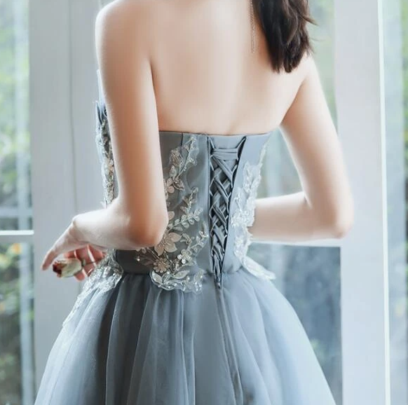 Charming Short Homecoming Dresses Anaya Lace Tulle With Applique CD15744
