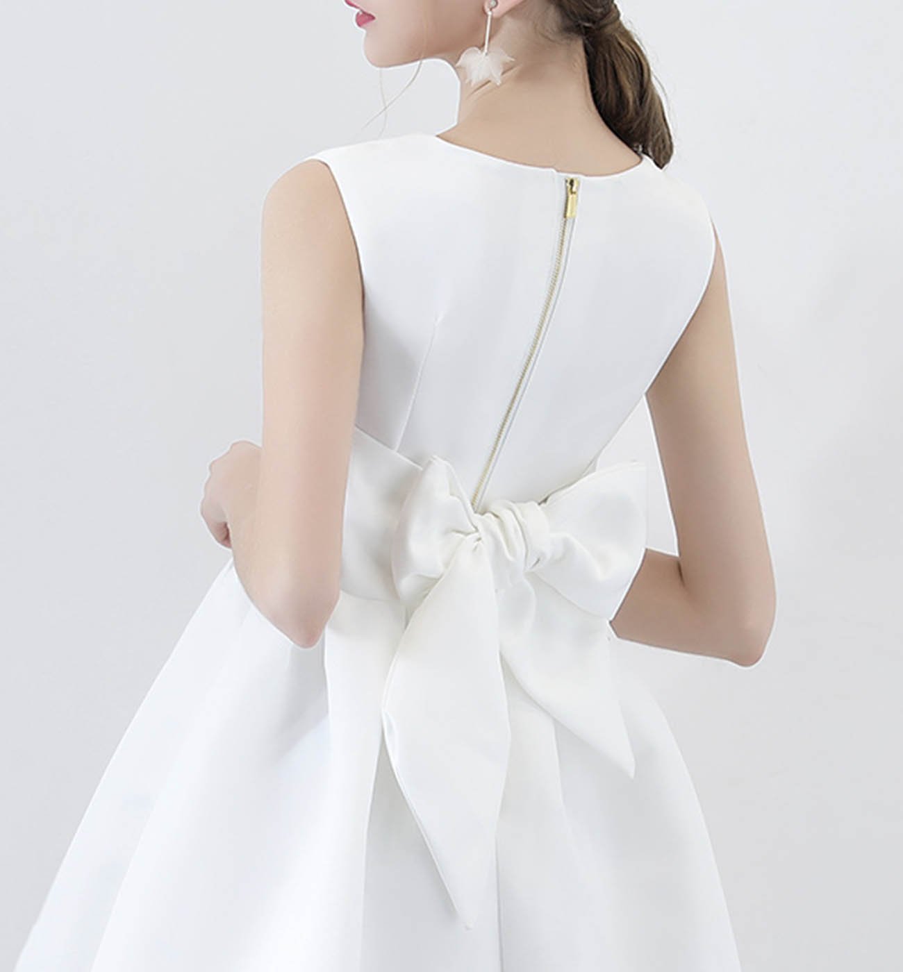 Zara Homecoming Dresses CUTE A LINE SATIN SHORT DRESS CD16186