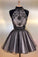Black Tulle Homecoming Dresses Kimora Beads Short Dress Black CD2028