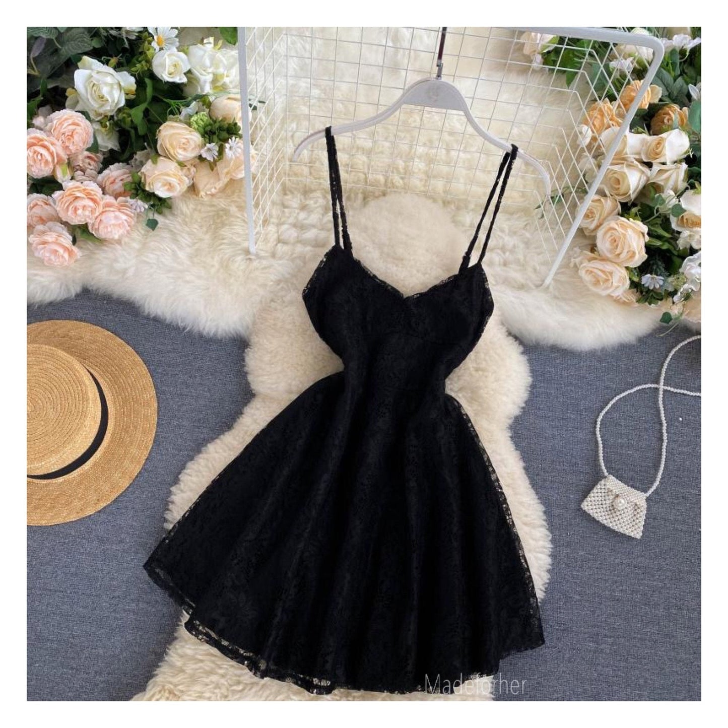 Homecoming Dresses A Line Taniya Black Short Mini Dress CD22949