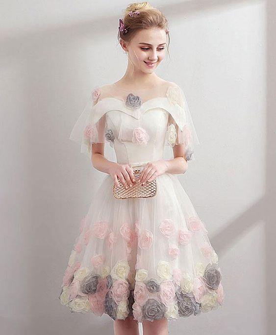 Elianna Homecoming Dresses Cute Sweetheart Tulle Short Tulle CD24661