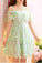 2022 Green Short Athena A Line Homecoming Dresses Dress CD3680